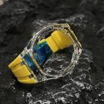 Ga2100 Transparent Case Yellow Rubber Band 