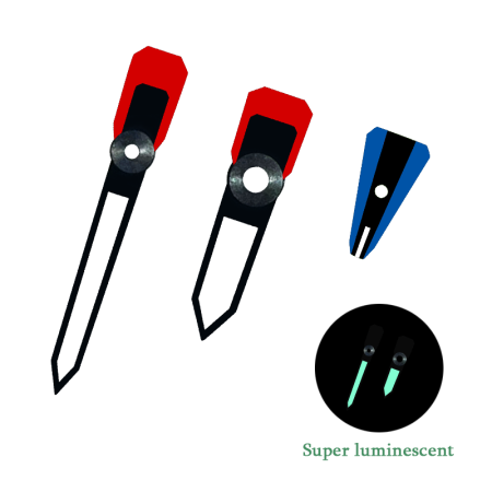 Ga2100 Watch Hands Red And Blue