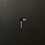 Ga2100 Watch Hands Red And Blue