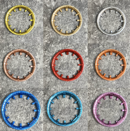 Ga2100 Inner Bezel+hour Marker Metallic Unicolor Color 2 Piece Set 