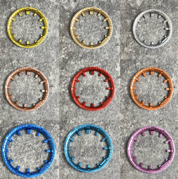 Ga2100 Inner Bezel+hour Marker Metallic Unicolor Color 2 Piece Set