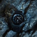 Ga2100 Dark Knight Black Stainless Steel Gray Hour Marker Watch