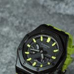 Ga2100 Grass Green Strap Hour Marker Black Matte Case Dial