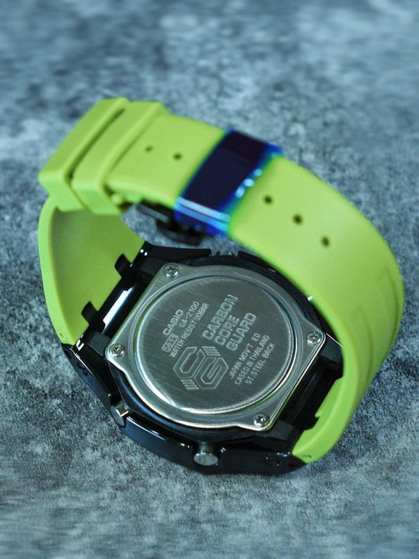 Ga2100 Grass Green Strap Hour Marker Black Matte Case Dial