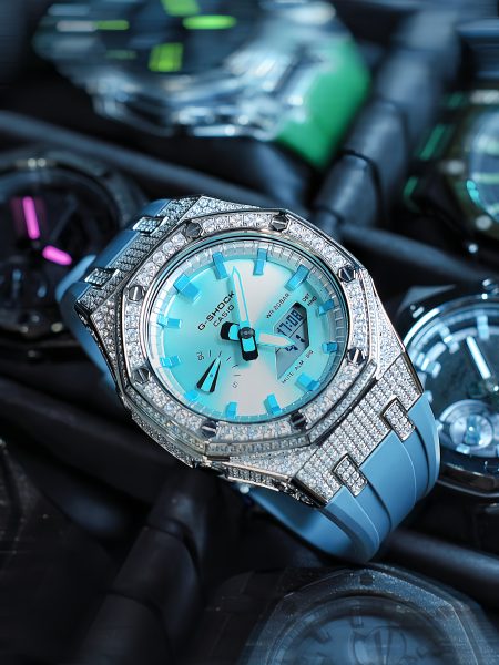 Ga2100 Haze Blue Strap Tiffany Blue Dial Watch 