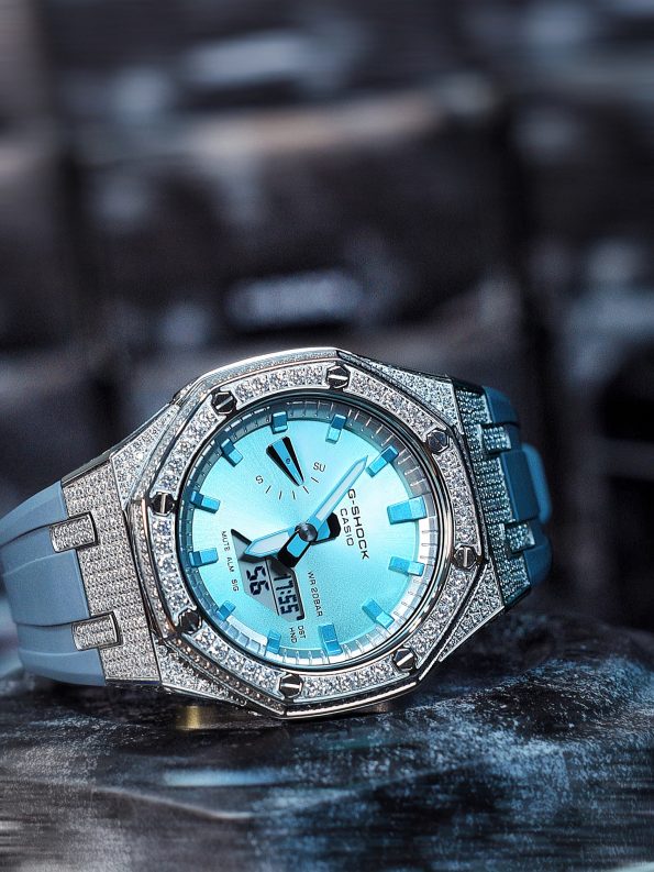 Ga2100 Haze Blue Strap Tiffany Blue Dial Watch