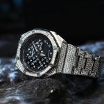 Ga2100 Silver Stainless Steel Lv Black Dial Watch