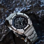 Ga2100 Silver Stainless Steel Lv Black Dial Watch