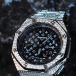 Ga2100 Silver Stainless Steel Lv Black Dial Watch
