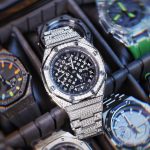 Ga2100 Silver Stainless Steel Lv Black Dial Watch