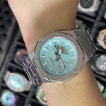 Ga2100 Silver Stainless Steel Tiffany Blue Dial White Hour Marker Watch