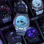 Ga2100 Silver Stainless Steel Tiffany Blue Dial White Hour Marker Watch
