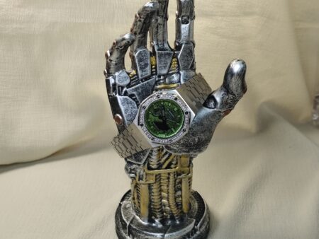 GA2100 Green Glitter Diamond Bezel CasiOak Mod Watch Hero