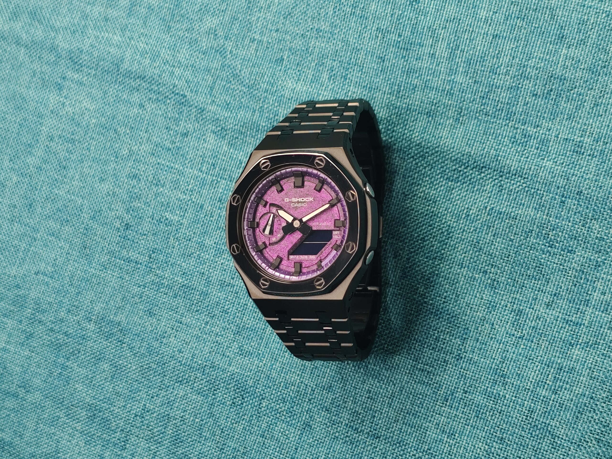 GA2100 Purple Glitter Dial CasiOak