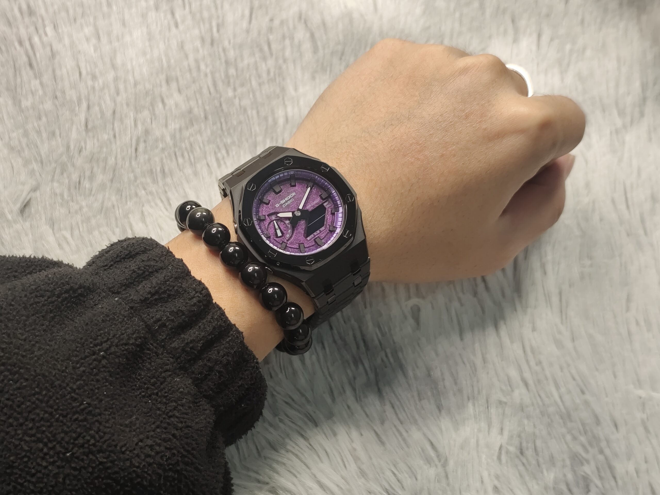 GA2100 Purple Glitter Dial CasiOak