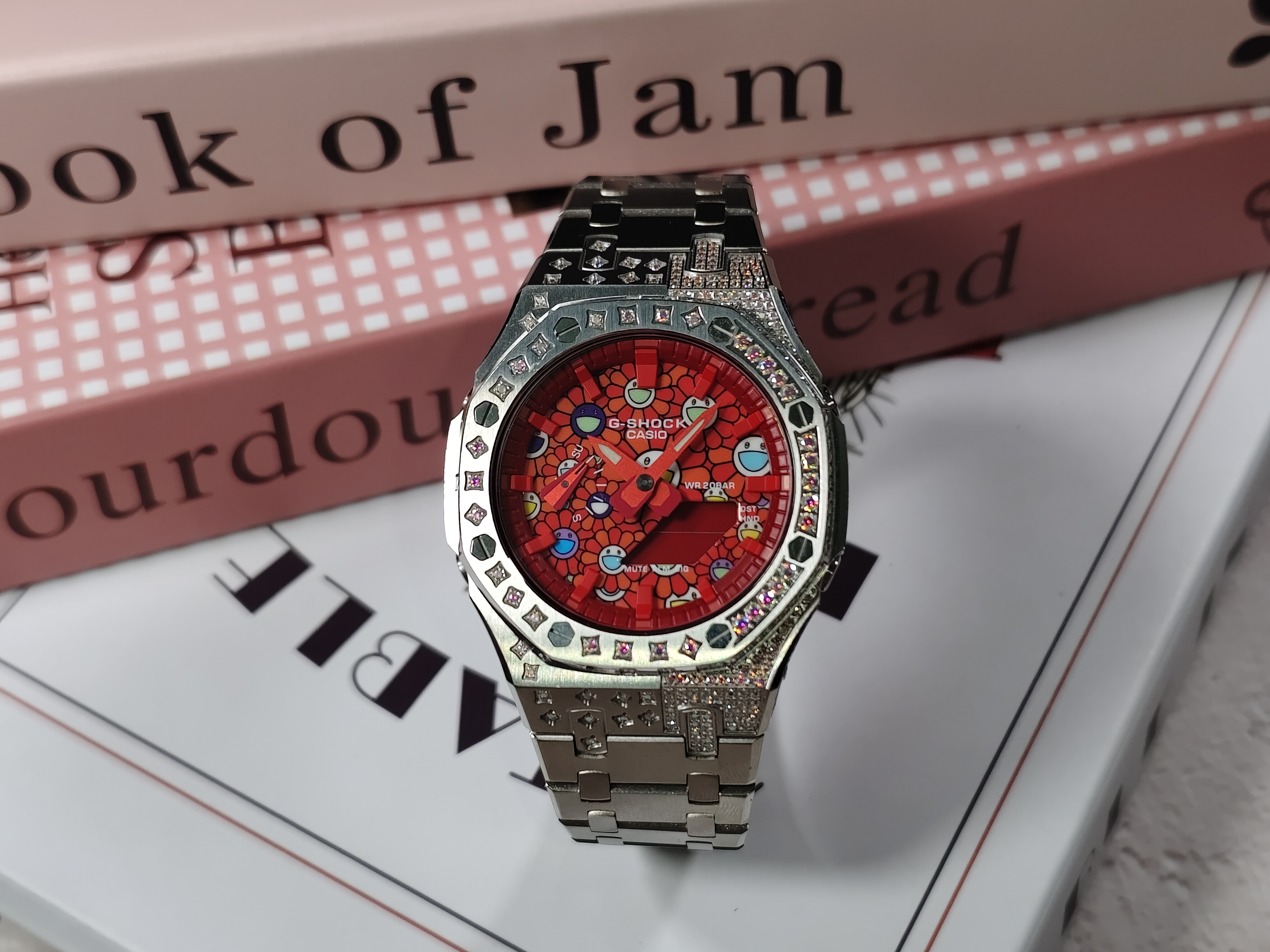 GA2100 Diamond Silver Wrist Shot