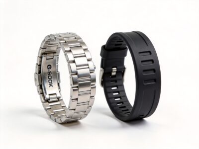 Steel watch strap versus rubber strap comparison for G-Shock