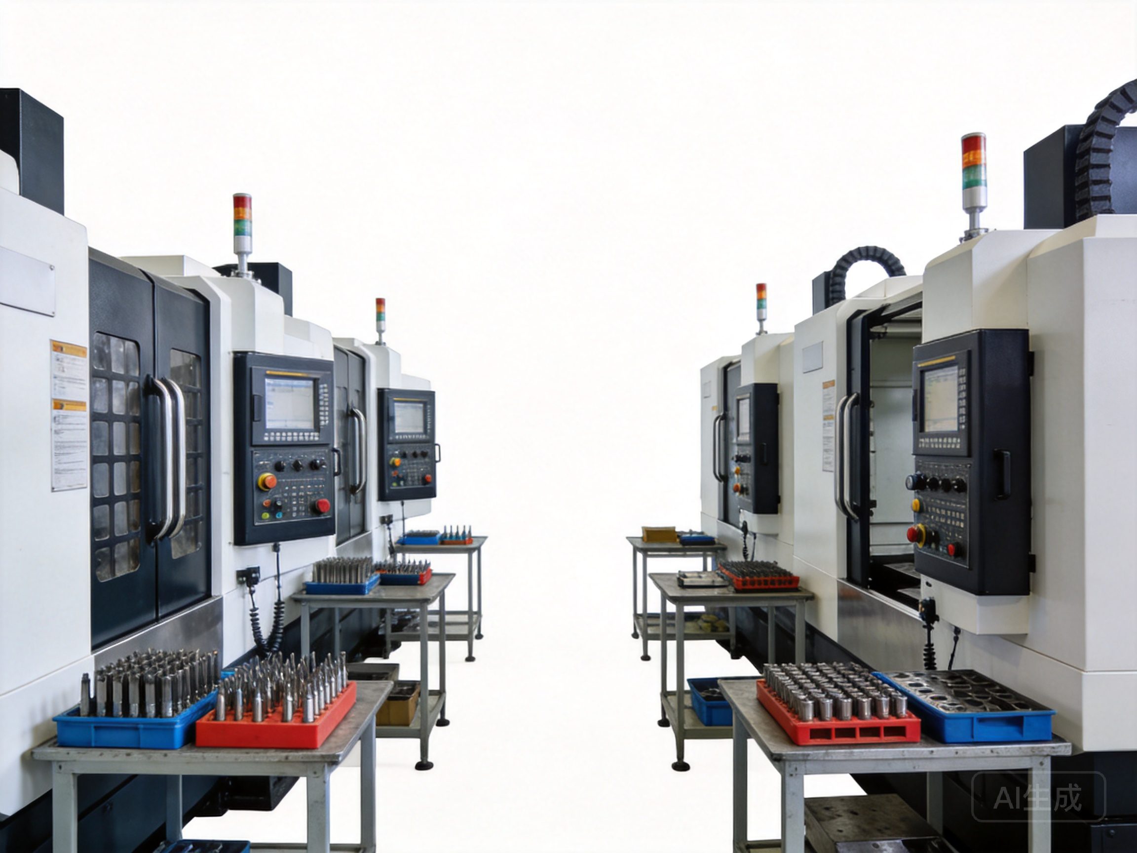 GshockMod CNC machining workshop with precision equipment