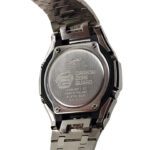 Hero Ga2100 Rose Red Diamond Bezel Black Dial Silver Bracelet