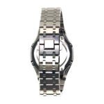 Hero Ga2100 Purple Diamond Bezel Black Dial Silver Bracelet V2