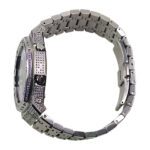 Hero Ga2100 Purple Diamond Bezel Black Dial Silver Bracelet V2