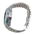 Hero Ga2100 Starry Night Blue Diamond Bezel Silver Bracelet V2