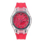 Hero Ga2100 Red Rubber Clear Case Red Dial