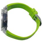 Hero Ga2100 Lime Green Rubber Clear Case Black Dial