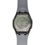 Hero Ga2100 Smoky Gray Rubber Silver Bezel Black Dial V2