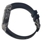 Hero Ga2100 Blue Light Up Black Dial Clear Case Rubber V2