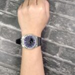 Hero Ga2100 Purple Accent Black Rubber Silver Bezel V2