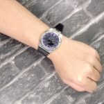 Hero Ga2100 Purple Accent Black Rubber Silver Bezel