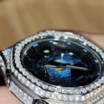 Hero Ga2100 Diamond Bezel Light Up Black Dial Black Rubber