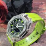 Hero Ga2100 Lime Green Rubber Clear Case Black Dial