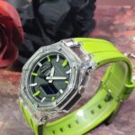 Hero Ga2100 Lime Green Rubber Clear Case Black Dial V2