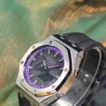 Hero Ga2100 Purple Accent Black Rubber Silver Bezel V2