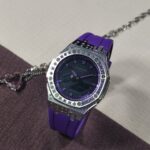 Hero Ga2100 Purple Rubber Purple Diamond Bezel Black Dial V2