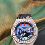 Hero Ga2100 Snow Mountain Color Diamond Bezel Black Rubber V2